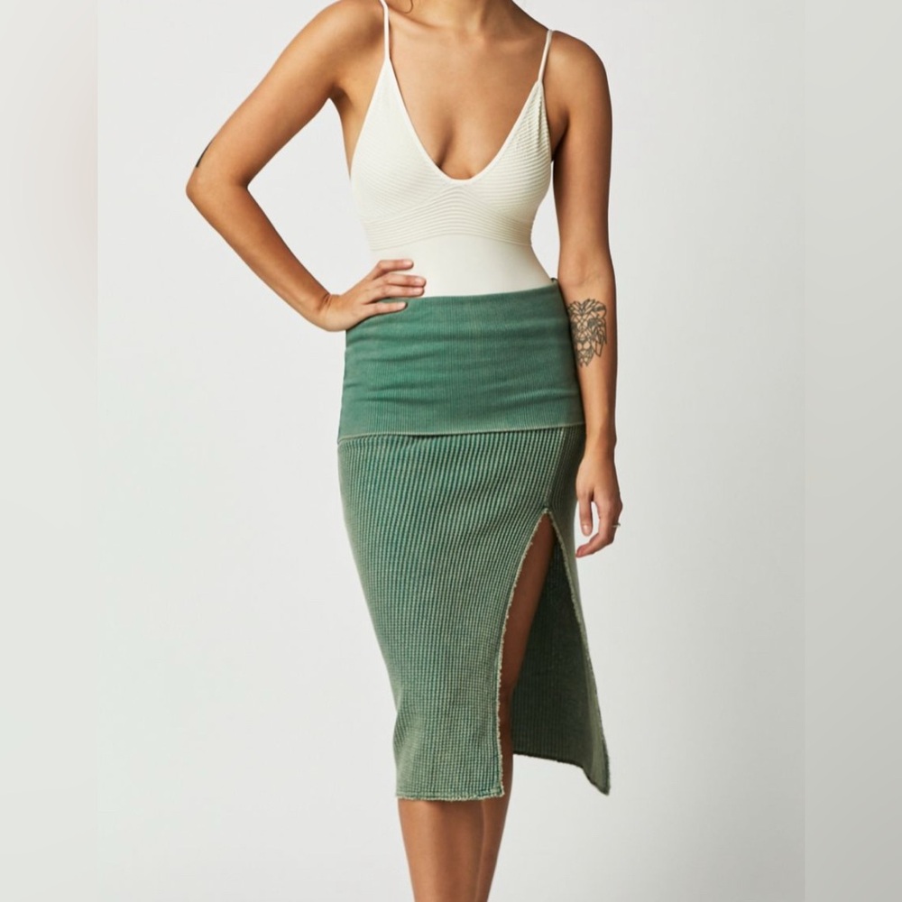 Free People One Pari Midi Skirt sz S